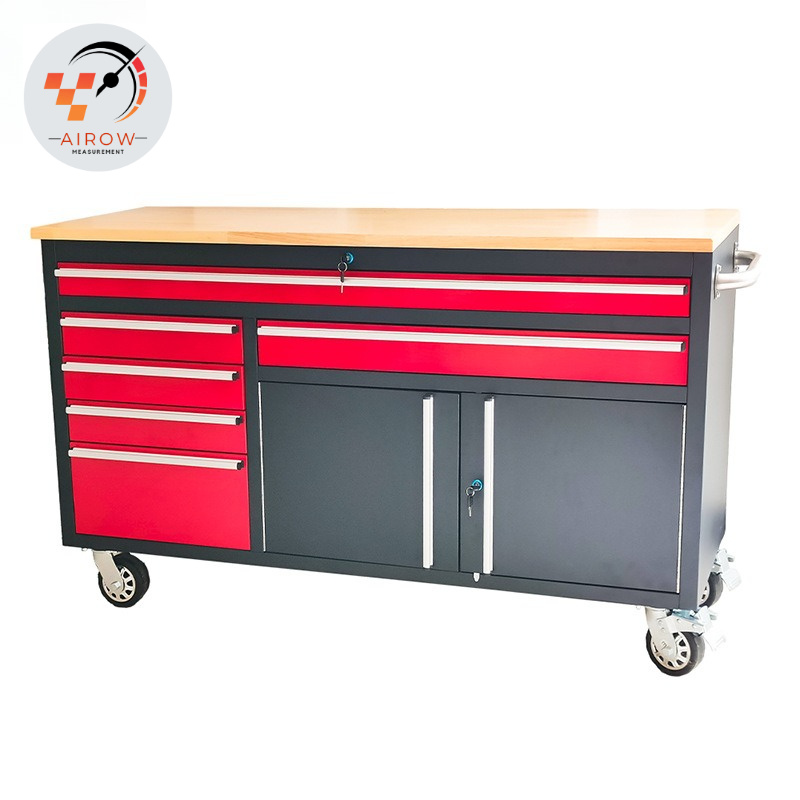 Workshop Garage Tools Manufacturer - ตู้เก็บเครื่องมือเหล็ก AIROW 60 แบบมีล้อเลื่อน 6 ลิ้นชัก