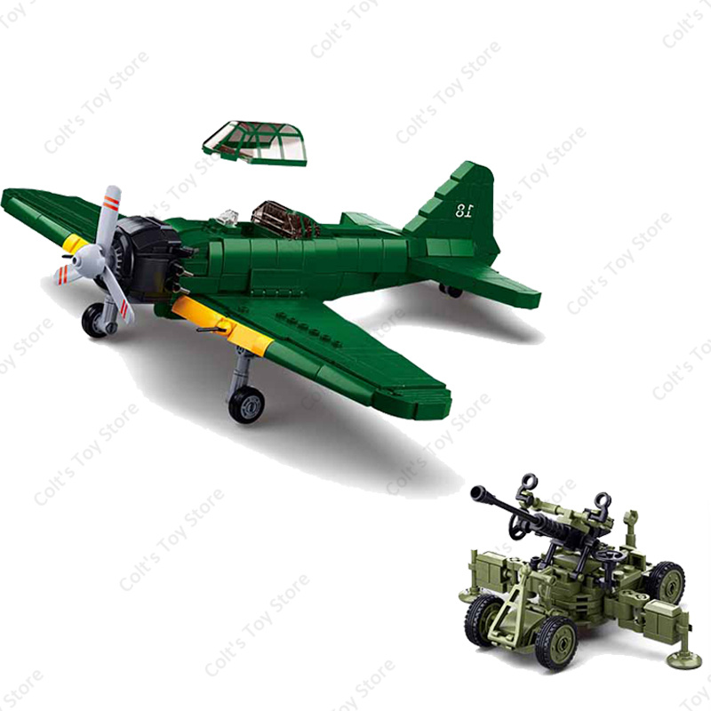 Sluban ทหาร WW2 เครื่องบินสหภา - Hand Plane Block บทวิจารณ์และราคา