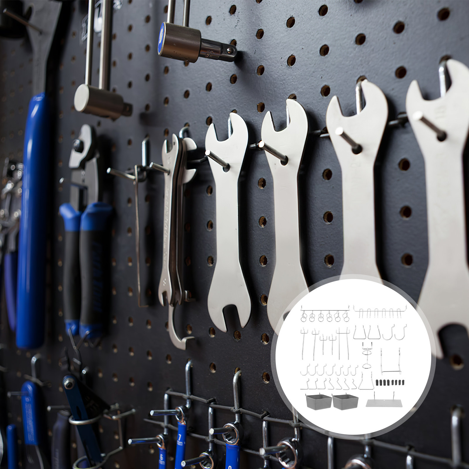 ชุดอุปกรณ์จัดระเบียบตะขอแขวนสำ - Workshop Tools Kit บทวิจารณ์และราคา